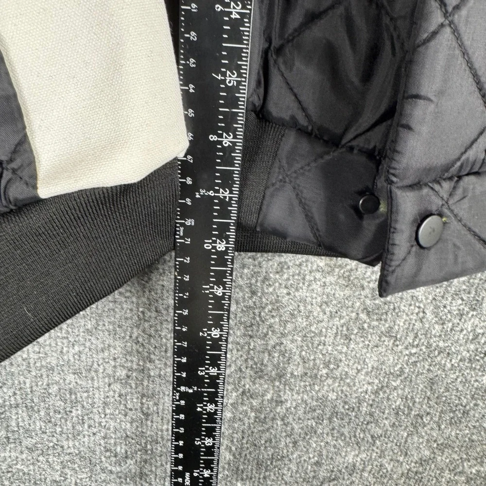 Anti Social Social Club Jacket Mens XL Black Quilted Get Weird Bomber Streetwear